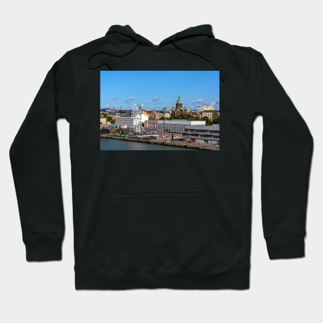 Helsinki city center shot from the sea Hoodie by lena-maximova